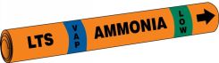 IIAR Snap Tite™ Ammonia Pipe Marker: LTS/VAP/LOW