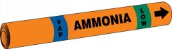 IIAR Snap Tite™ Ammonia Pipe Marker: (blank)/VAP/LOW