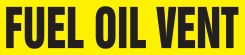 ASME (ANSI) Pipe Marker: Fuel Oil Vent