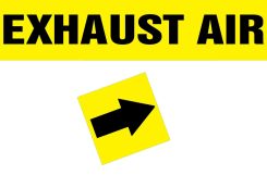 Duct Marker: Exhaust Air
