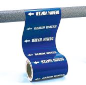 Roll Form Pipe Marker: Chilled Water Supply