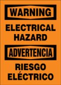 Bilingual OSHA Safety Sign: Electrical Hazard
