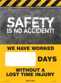 Mini Digi-Day® Magnetic Faces: Safety Is No Accident! We Have Worked _ Days Without A Lost Time Accident