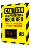 OSHA Caution Industrial Decibel Meter Sign: Ear Protection Required When The Sound Level Is Greater Than 85 dB