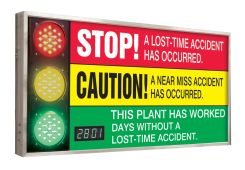 Digi-Day® Electronic Signal Scoreboards:This Plant Has Worked _ Days Without A Lost Time Accident