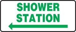 Safety Sign: Shower Station
