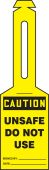 Loop 'n Strap™ OSHA Caution Safety Tag: Unsafe - Do Not Use