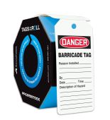 OSHA Danger Safety Tags: Tags By-The-Roll- Barricade Tag
