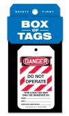 Box of Tags: OSHA Danger - Do Not Operate