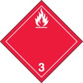 TDG Hazard Class 3 Shipping Label: Flammable