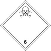 TDG Shipping Labels: Hazard Class 6: Toxic