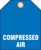 Valve Identifier Plastic Tag - Compressed Air