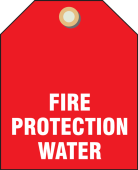 Valve Identifier Plastic Tag - Fire Protection Water