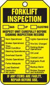 Equipment Status Safety Tag: Forklift Inspection