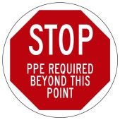 LED Sign Projector Lens Only: Stop PPE Required Beyond This Point