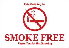 Michigan Smoke Free Sign: Thank You For Not Smoking